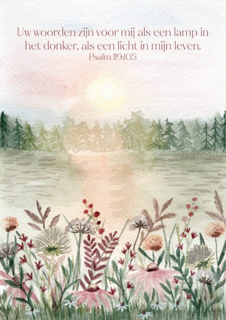 Psalm 119:105 - Uw woorden zijn voor mij als een lamp