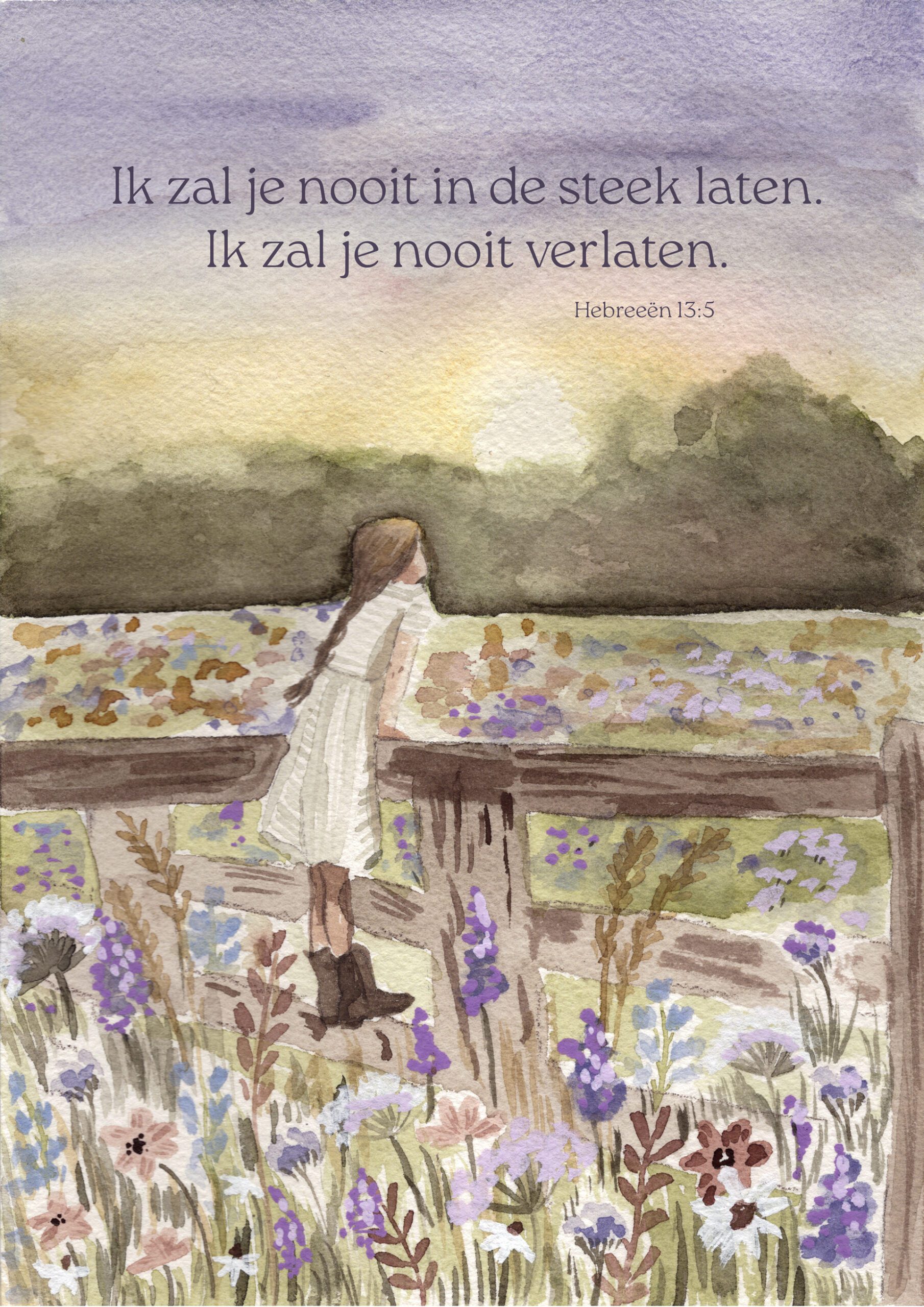 Hebreeën 13:5 - Ik zal je nooit in de steek laten