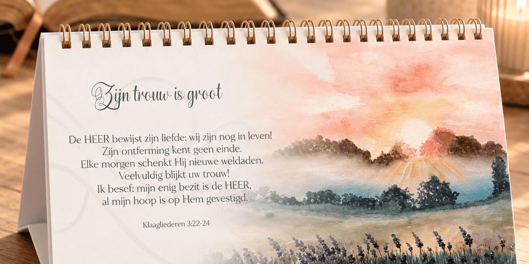 Kalender met trouw en hoop